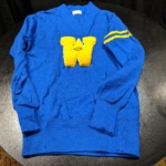 Image of Jerome "Ronnie" Ratchford's letterman sweater from Lynch Colored School